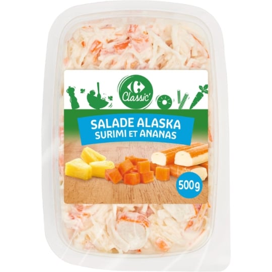 Salades crudités surimi ananas CARREFOUR CLASSIC'