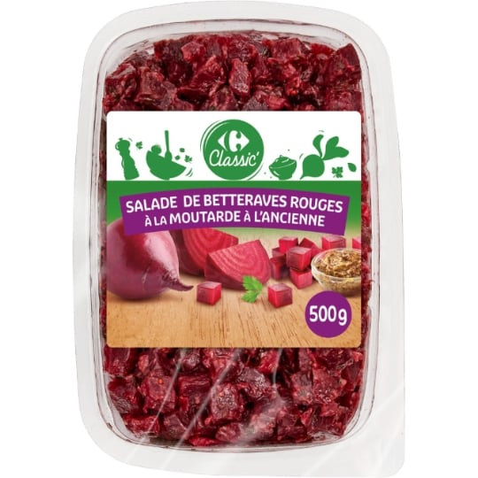 Salades crudités betteraves moutarde CARREFOUR CLASSIC'
