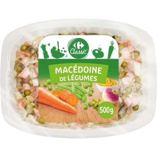 Salades crudités Macédoine de légumes CARREFOUR CLASSIC'