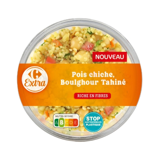 Salade composée de pois chiches, de boulghour et riche en fibres CARREFOUR EXTRA