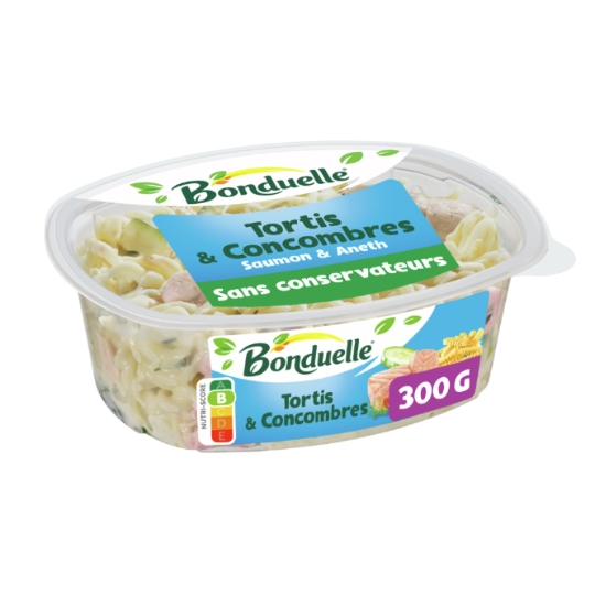 Salade Pâtes Tortis Concombre Saumon BONDUELLE