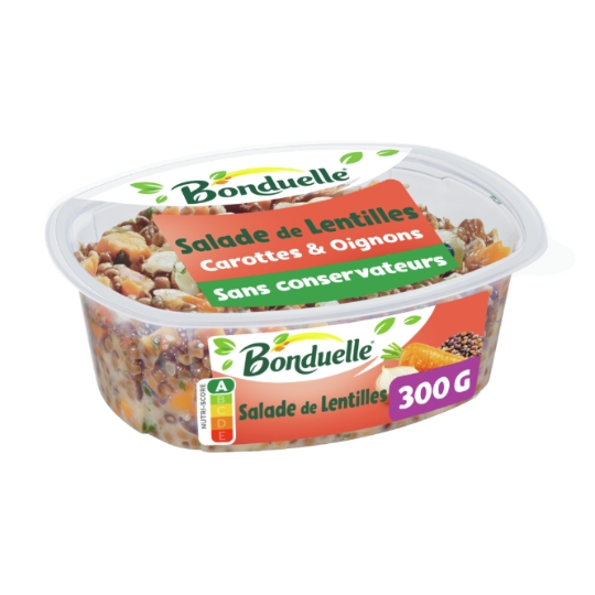 Salade Lentilles aux Carottes et aux Oignons BONDUELLE