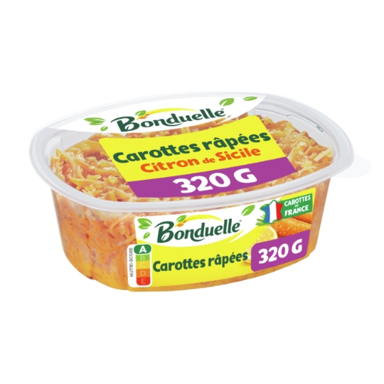Salade Carottes Râpées Citron de Sicile BONDUELLE