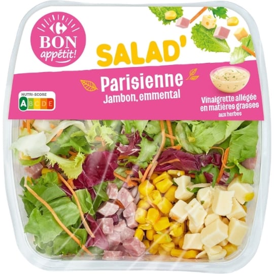 Salade jambon emmental CARREFOUR BON APPETIT !