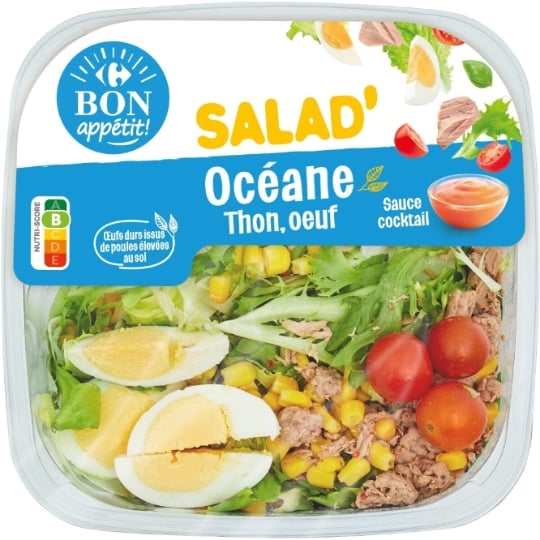 Salade thon œuf CARREFOUR BON APPETIT !