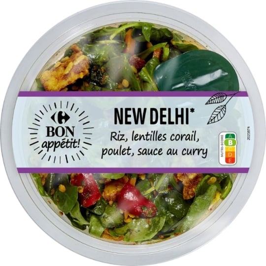 Salade New Delhi CARREFOUR BON APPETIT !