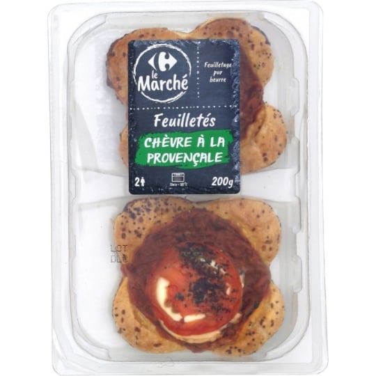 Feuilletés chèvre à la provençale CARREFOUR LE MARCHE