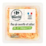 Duo de carotte céleri  râpés ail ciboulette CARREFOUR LE MARCHE