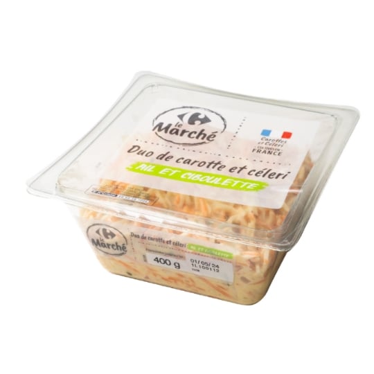 Duo carotte céleri râpés ail et ciboulette CARREFOUR LE MARCHE