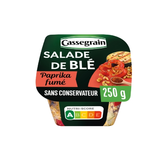 Salade de Blé Aubergines et Poivrons Grillés CASSEGRAIN