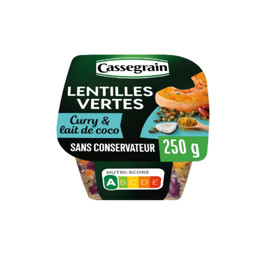 Salade Lentilles Vertes Butternut Rôtie et Haricots Rouges CASSEGRAIN