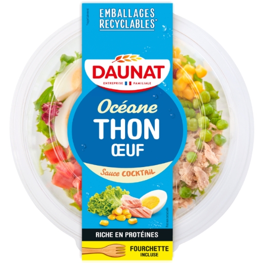 Salade de thon œuf sauce cocktail DAUNAT