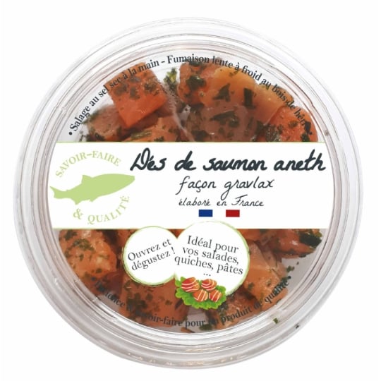 Dés de Saumon Aneth Façon Gravlax FJORD KING