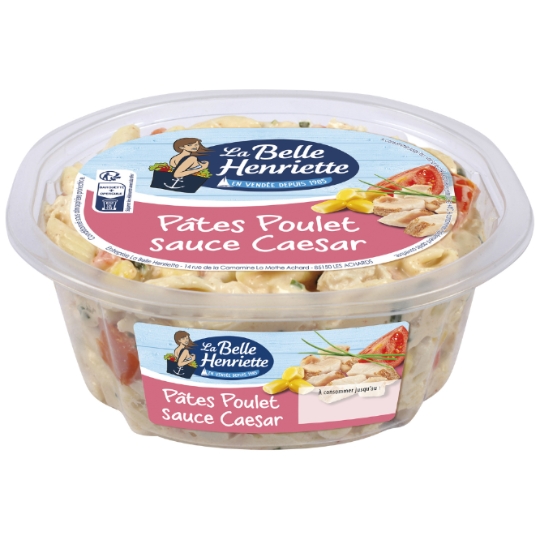 Salade pâte poulet sauce Caesar LA BELLE HENRIETTE