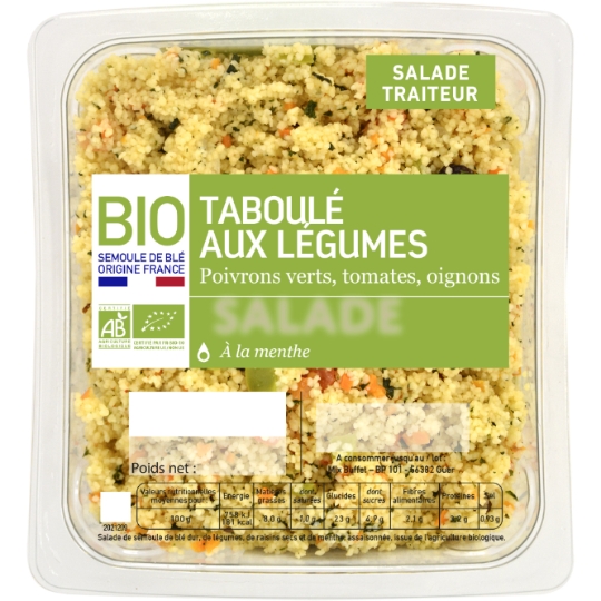 Taboulé aux légumes Bio MIX BUFFET