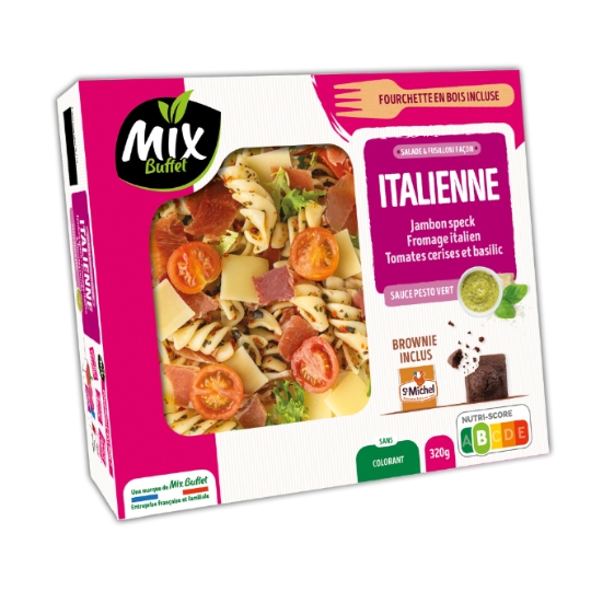Salade à l'Italienne Jambon Fromage Tomates Cerises et Basilic MIX BUFFET