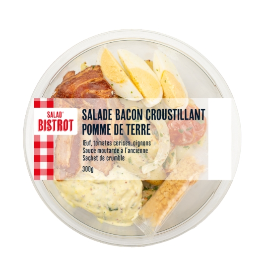 Salade Bistrot Bacon Croustillant et Pomme de Terre Sauce Moutarde à l'Ancienne MIX BUFFET