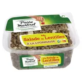 Salades crudités lentilles à la lyonnaise PIERRE MARTINET