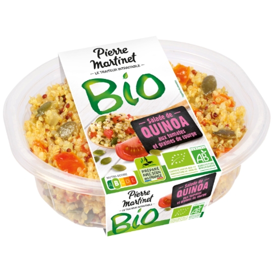 Salade quinoa bio et tomates PIERRE MARTINET