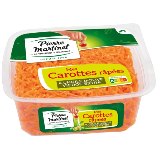 Salade Crudités Carottes Râpées Huile d'Olive PIERRE MARTINET