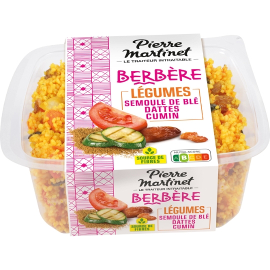 Salade Semoule de Blé Légumes Dattes Cumin PIERRE MARTINET