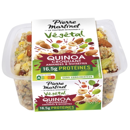 Salade Végétale Quinoa croquant amandes noisettes PIERRE MARTINET