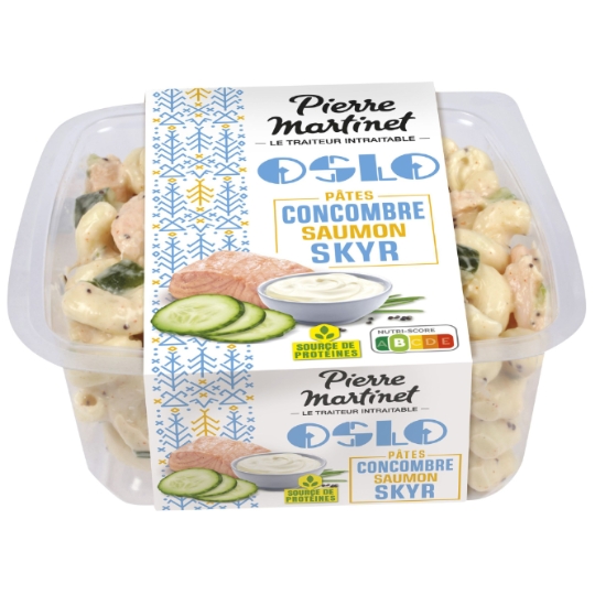 Salade de Pâtes, Concombre, Saumon et Skyr PIERRE MARTINET