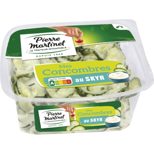Salades crudités de Concombres au Skyr PIERRE MARTINET