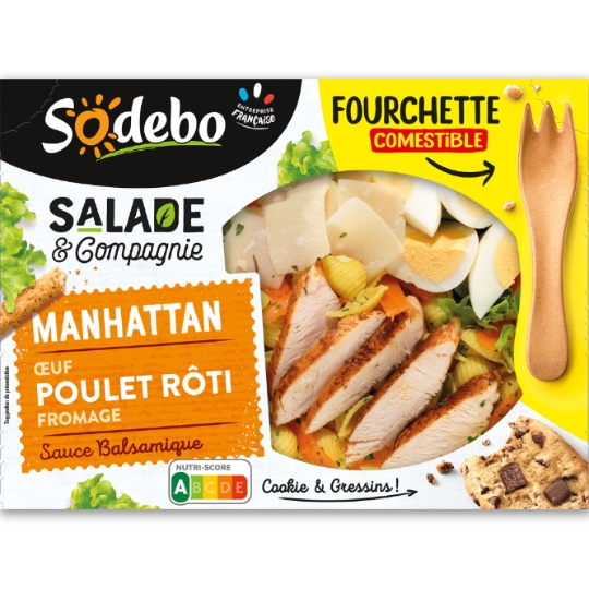 Salade Manhattan Oeuf Poulet Rôti Fromage SODEBO