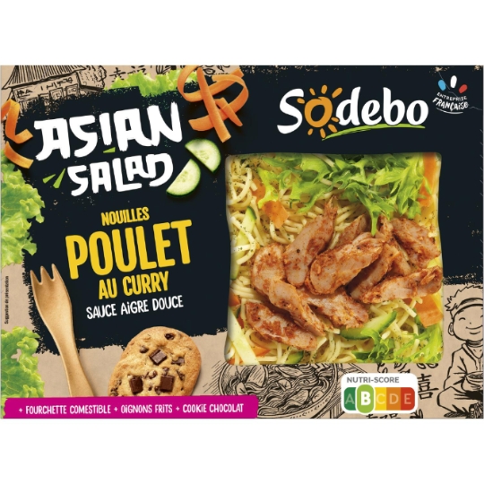 Salade Nouilles Emincés De Poulet Sauce Aigre Douce SODEBO