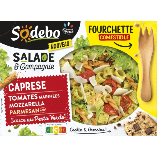Salade Caprese Tomates Marinées Mozzarela Parmesan SODEBO