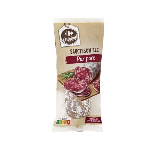 Saucisson Sec Pur Porc CARREFOUR