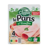 Jambon de paris sans polyphosphates ajoutés et LE PORC FRANÇAIS CARREFOUR CLASSIC'