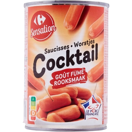 Saucisses Cocktail Goût Fumé CARREFOUR SENSATION