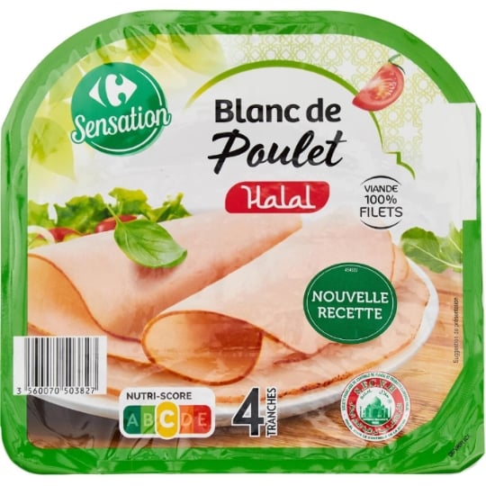 Blanc de Poulet Halal CARREFOUR SENSATION