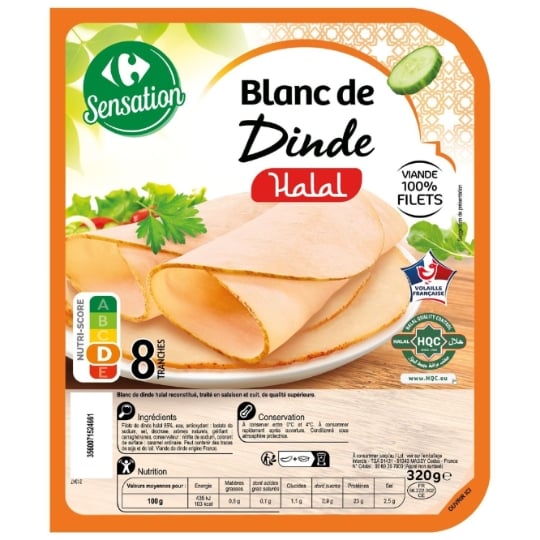 Blanc de Dinde Halal CARREFOUR SENSATION