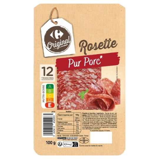 Rosette Pur Porc CARREFOUR ORIGINAL