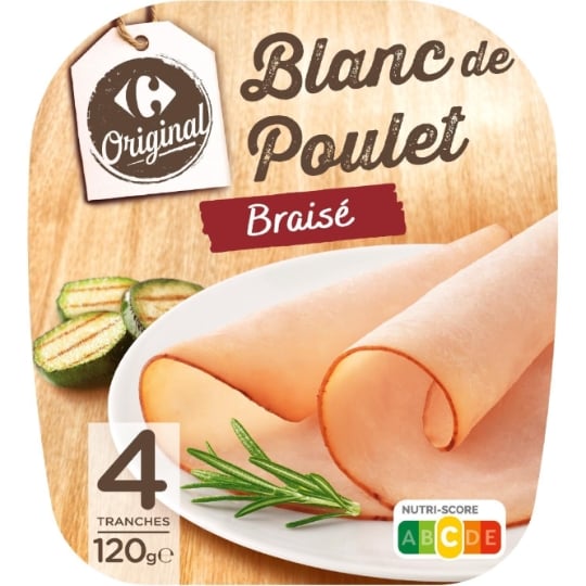 Blanc de poulet Braisé CARREFOUR ORIGINAL