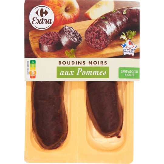 Boudins noirs aux pommes CARREFOUR EXTRA