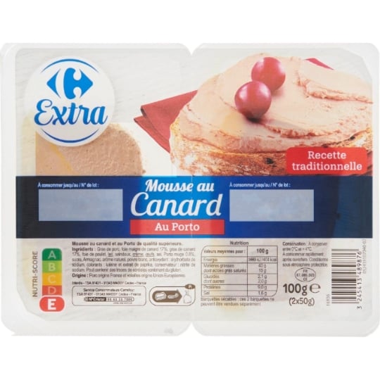 Mousse de Canard au Porto CARREFOUR EXTRA