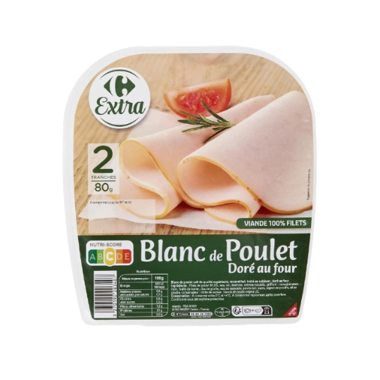 Blanc de poulet Doré au Four CARREFOUR EXTRA