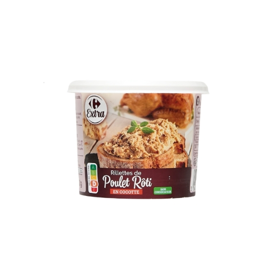 Rillettes de Poulet Rôti en Cocotte CARREFOUR EXTRA