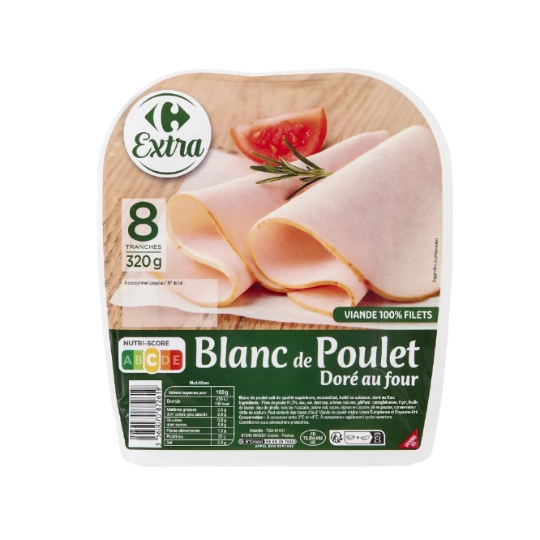 Blanc de poulet Doré au Four CARREFOUR EXTRA