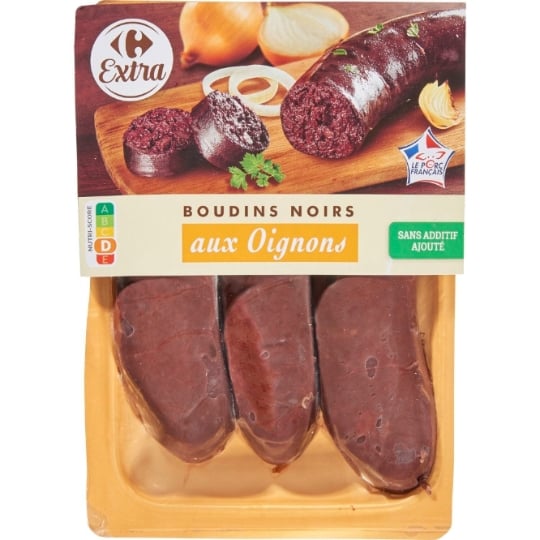 Boudins noirs aux oignons CARREFOUR EXTRA