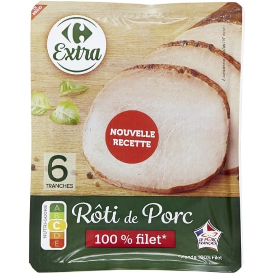 Rôti de porc 100% filet CARREFOUR EXTRA