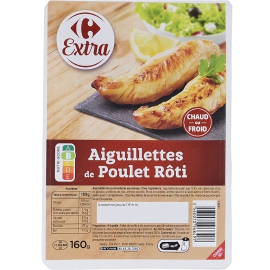 Aiguillettes de poulet rôti CARREFOUR EXTRA