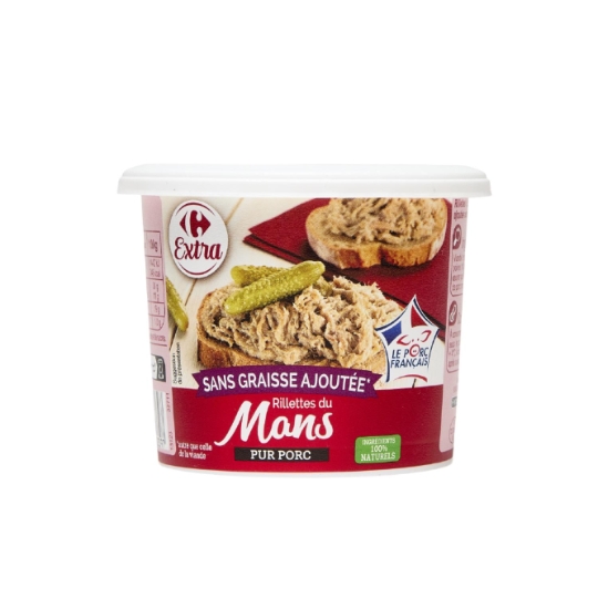Rillettes du Mans sans Graisse Ajoutée CARREFOUR EXTRA