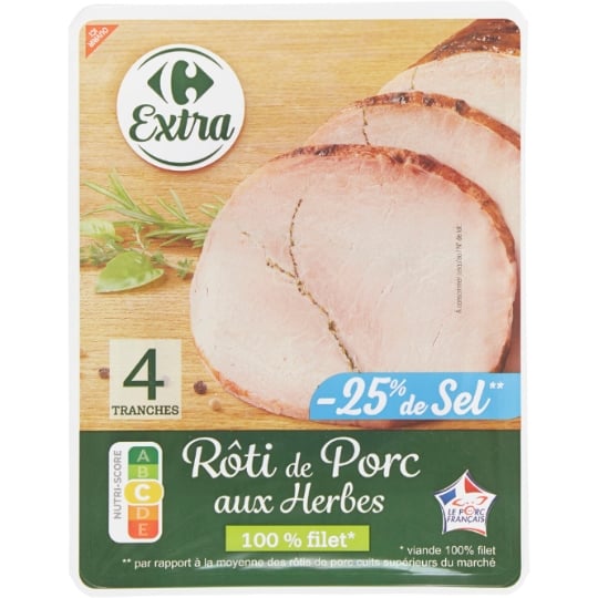 Rôti de porc aux herbes CARREFOUR EXTRA