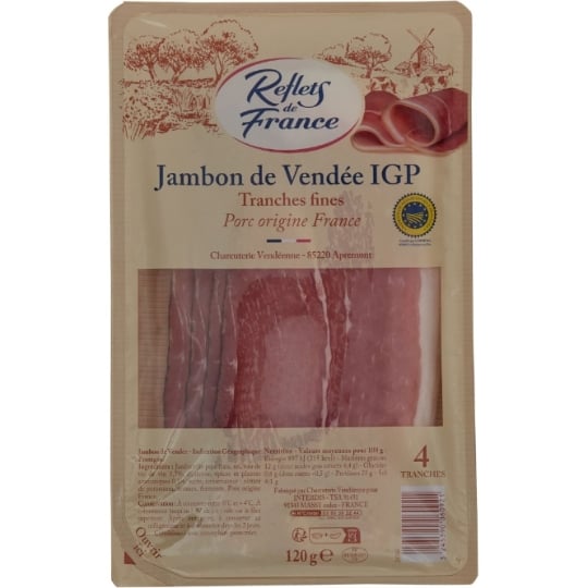 Jambon de Vendée Tranches Fines REFLETS DE FRANCE