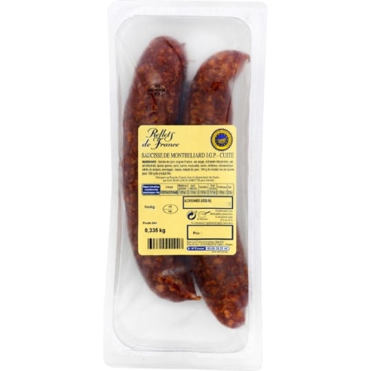 Saucisses de Montbéliard Cuite IGP REFLETS DE FRANCE